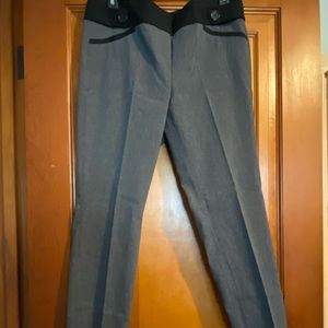 The Limited Exact Stretch charcoal with black trim pant, slim leg, like new
